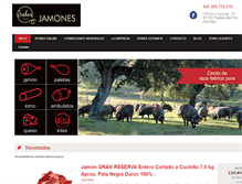 Tablet Screenshot of jamonessabas.com